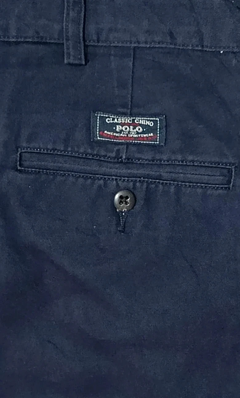Navy blue Polo Ralph Lauren Vintage chino shorts Size 38 – photo 7